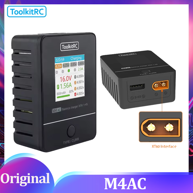 ToolkitRC M4AC 30W LCD Screen  - Drone Racing Charger recensione e prezzo