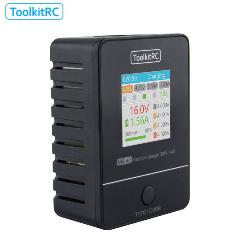 ToolkitRC M4AC 30W LCD Screen  - Drone Racing Charger recensione e prezzo