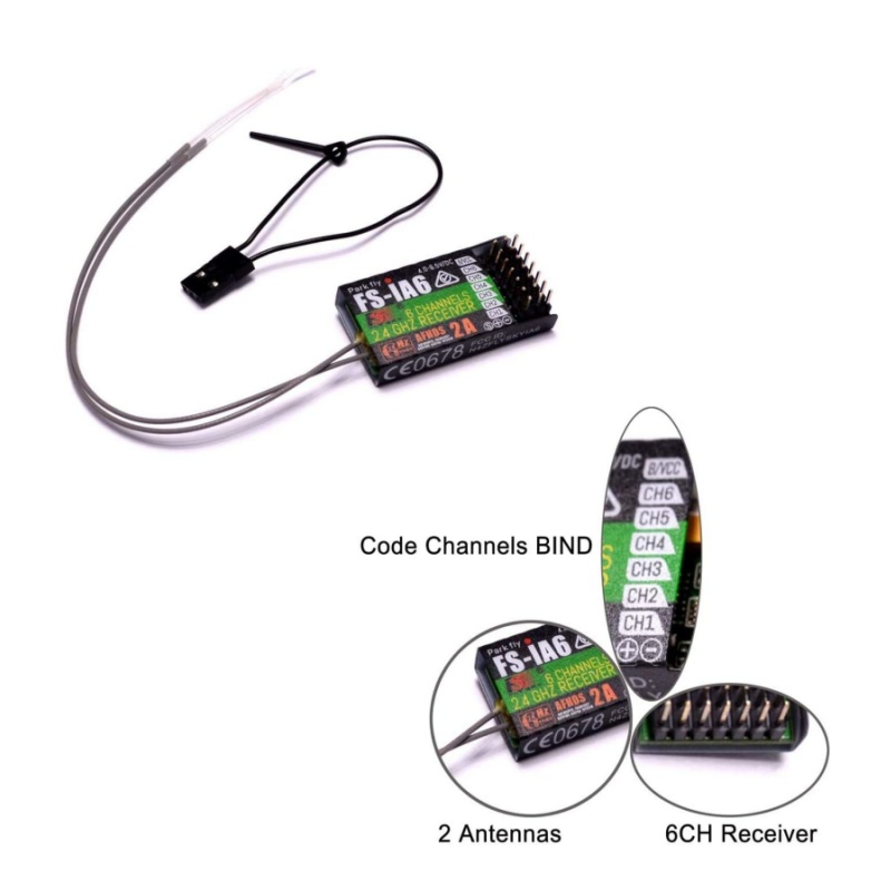 Flysky FS-IA6 Receiver 6CH Dua - Drone Racing Antenna recensione e prezzo