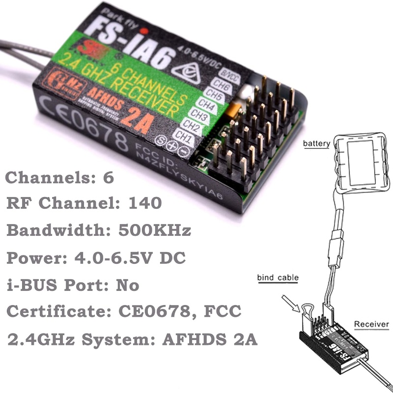 Flysky FS-IA6 Receiver 6CH Dua - Drone Racing Antenna recensione e prezzo