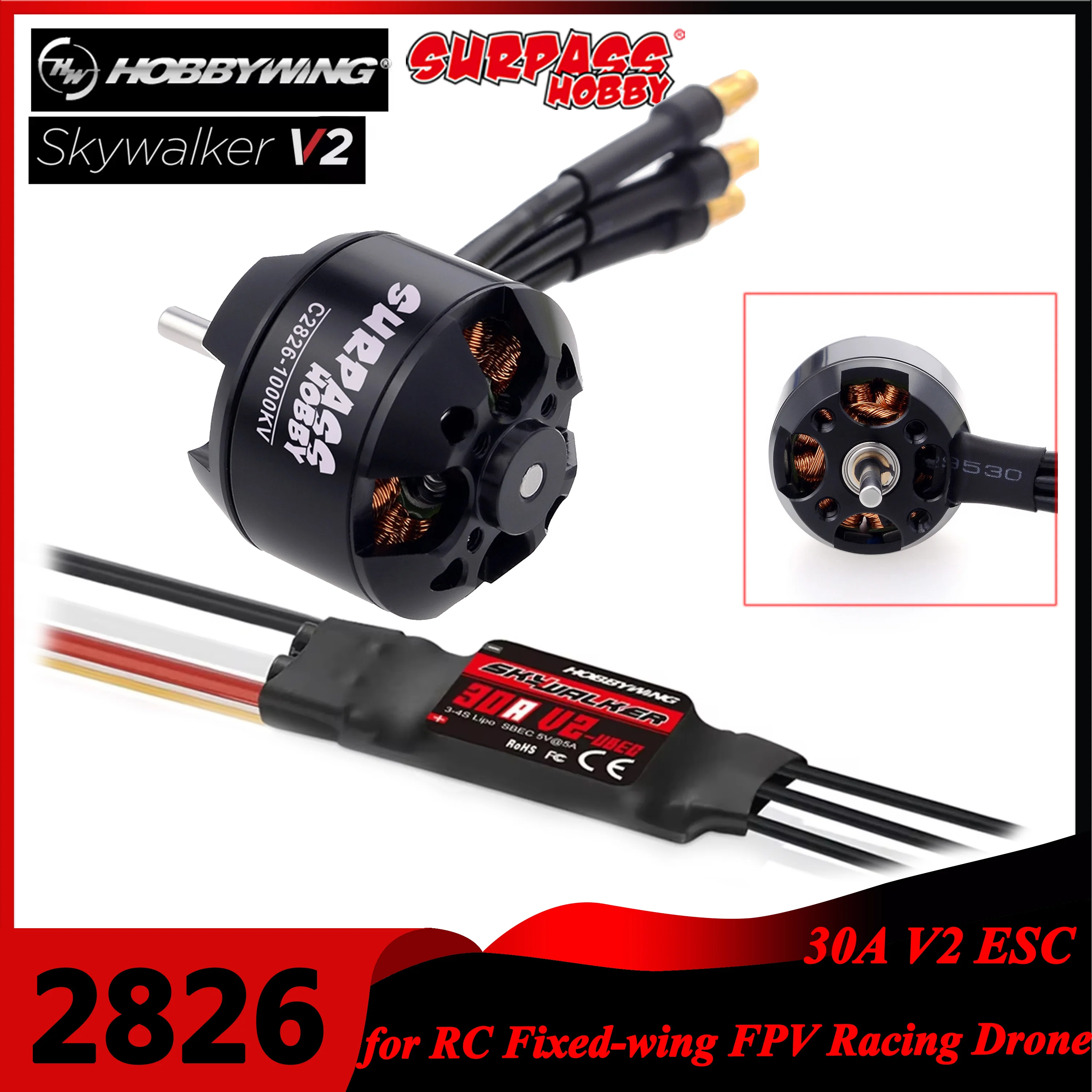 Surpass Hobby 2826 1000KV 1350 - Drone Racing Esc recensione e prezzo