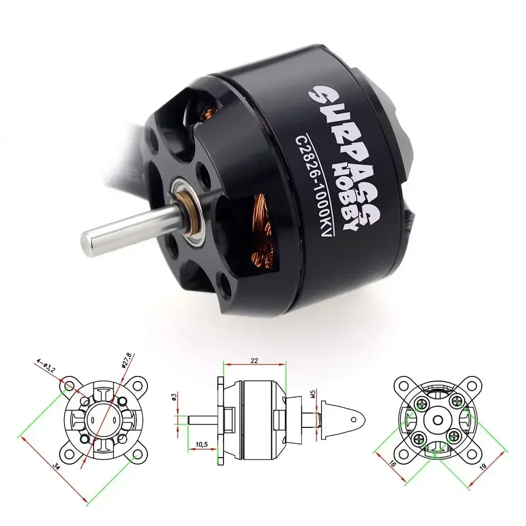 Surpass Hobby 2826 1000KV 1350 - Drone Racing Esc recensione e prezzo
