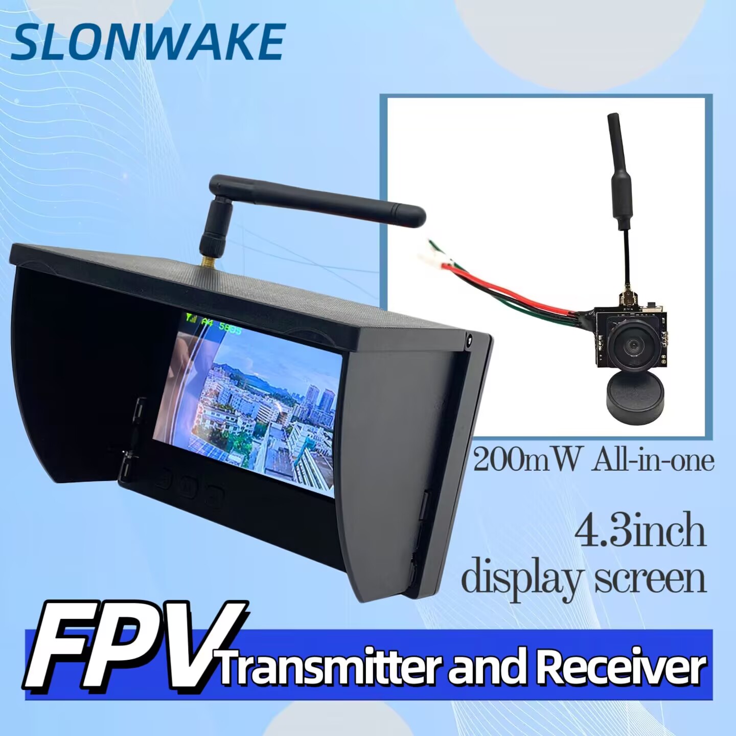 SLONWAKE 5.8G Analog Video Tra - Drone Racing Camera recensione e prezzo