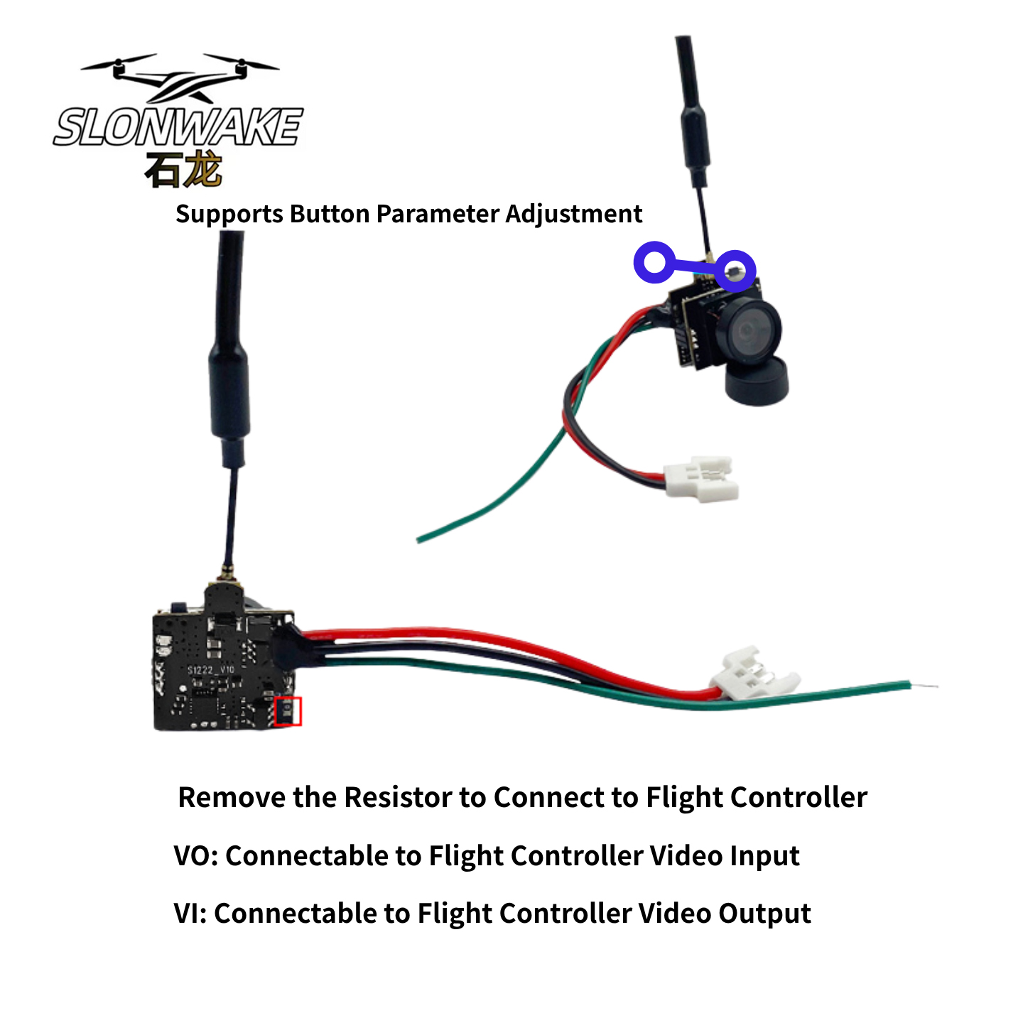 SLONWAKE 5.8G Analog Video Tra - Drone Racing Camera recensione e prezzo