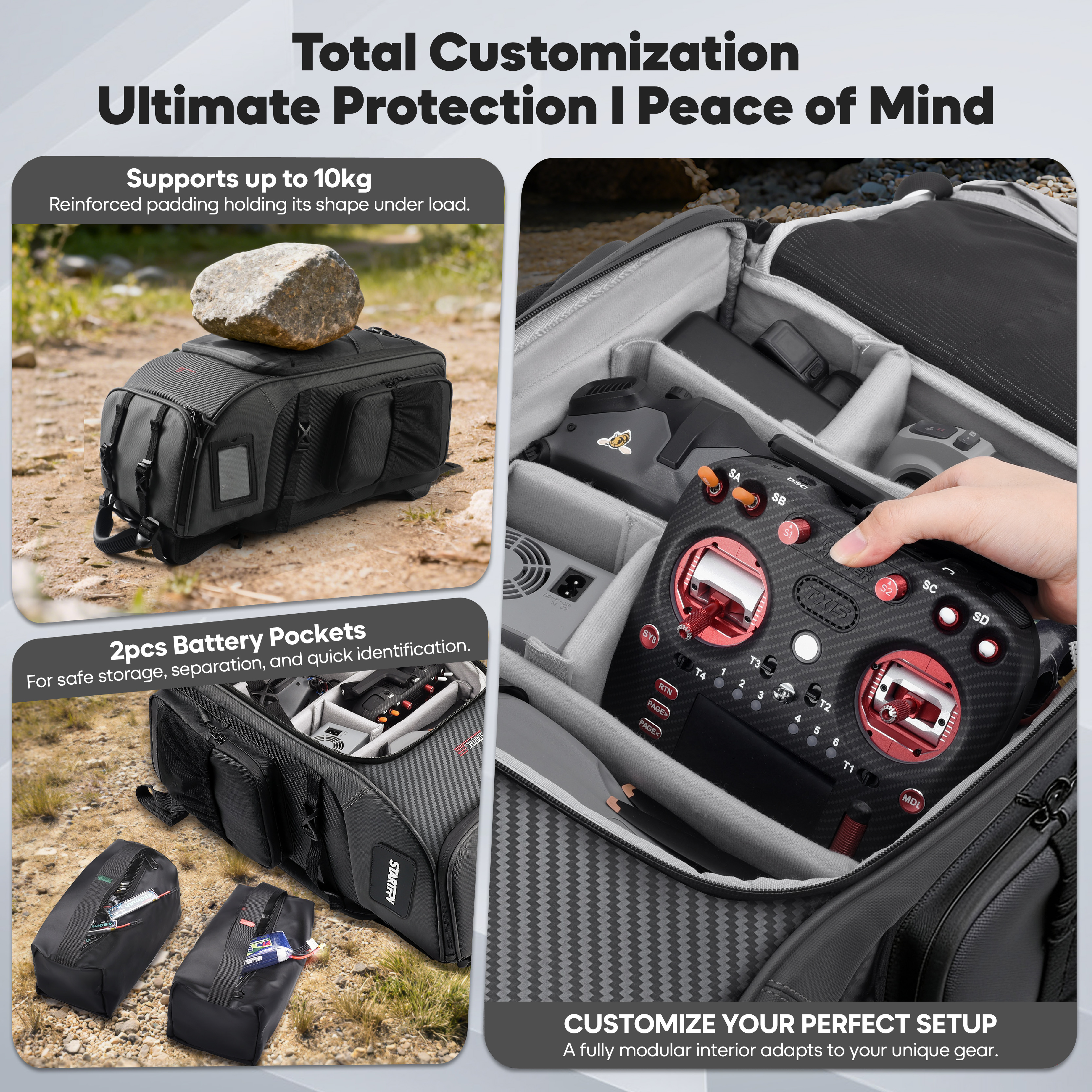 FPV Drone Backpack 40L Profess - Drone Racing Goggles recensione e prezzo