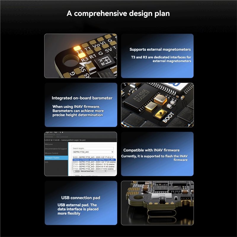 Y43A-F722 35A 32Bit AIO Flight - Drone Racing Flight Controller recensione e prezzo