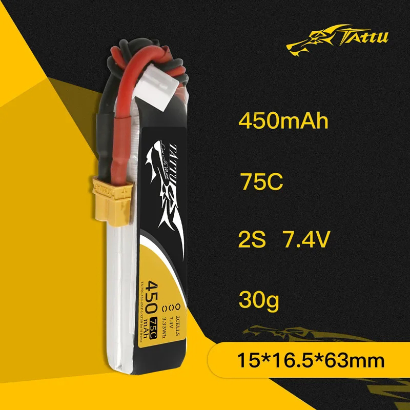3Pcs NEW TATTU 450/500/550mAh  - Drone Racing Battery recensione e prezzo