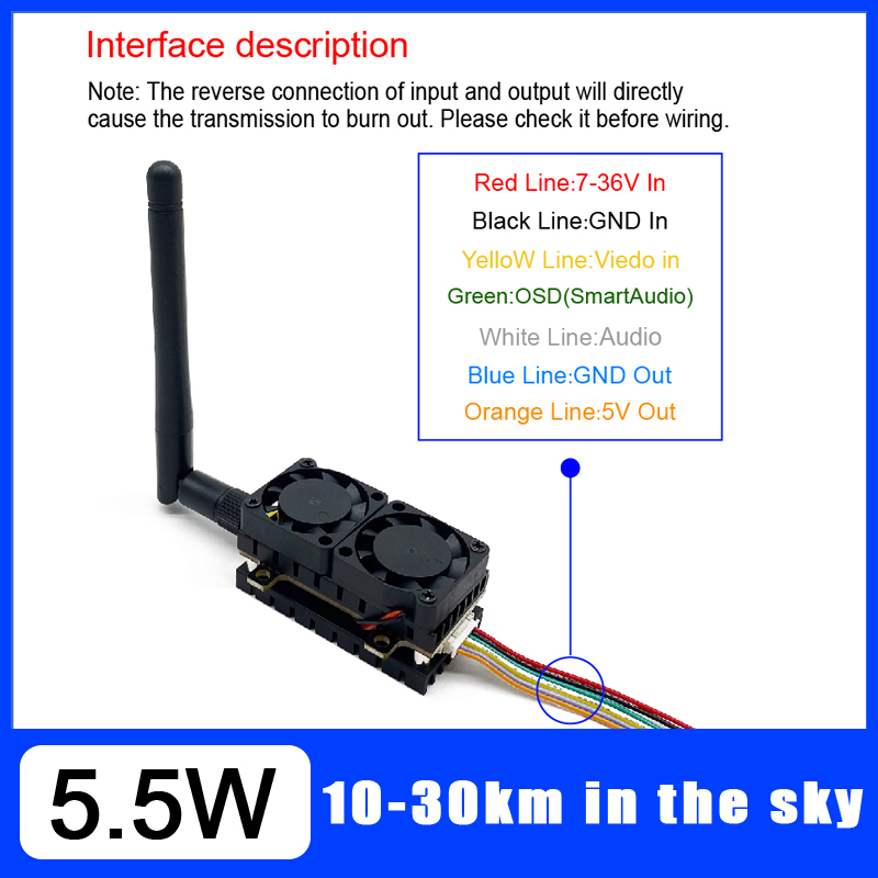 Long Range 5.8GHz 5.5W Video T - Drone Racing Vtx recensione e prezzo