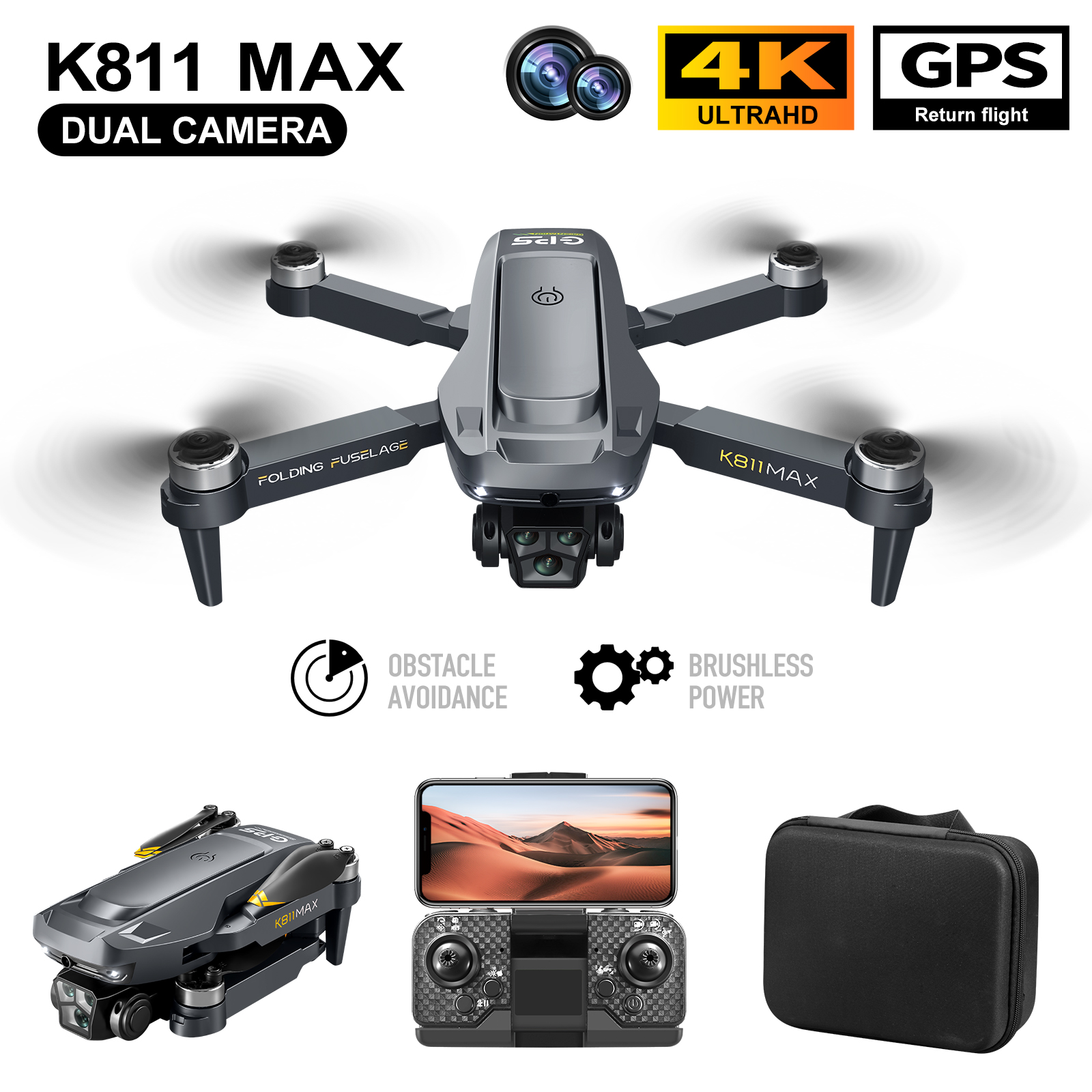 K811MAX Quadcopter Drone: Brus - Drone Racing Camera recensione e prezzo