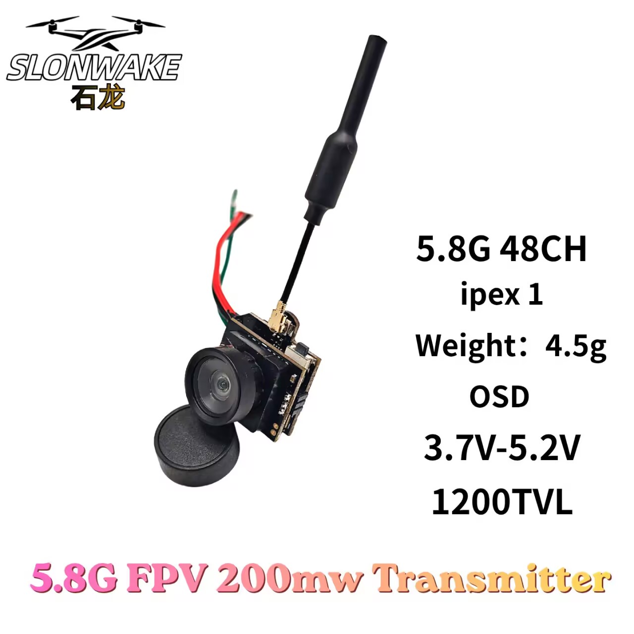 SLONWAKE 5.8G Analog VTX Trans - Drone Racing Vtx recensione e prezzo