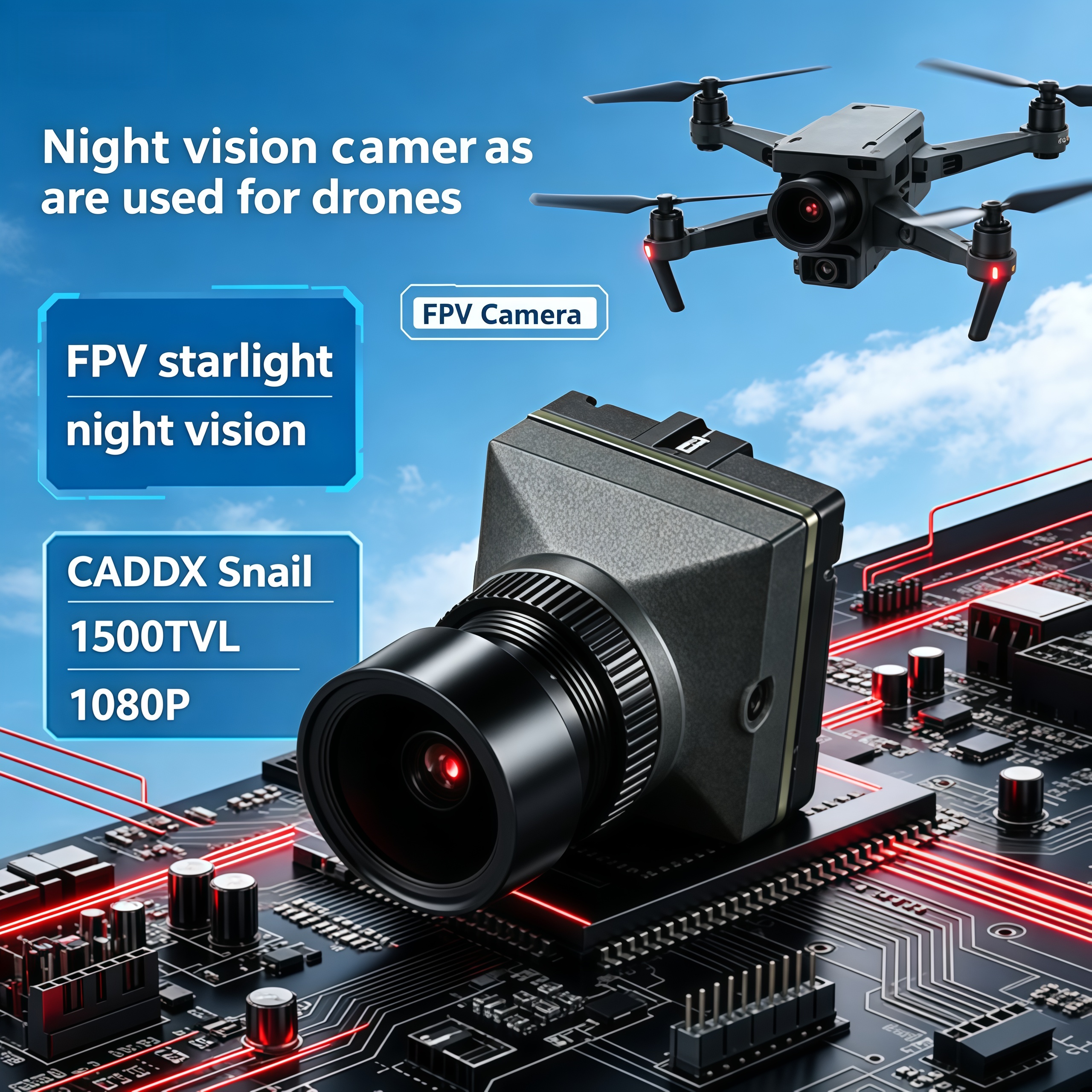 1500TVL HD CADDX Snail FPV Cam - Drone Racing Camera recensione e prezzo